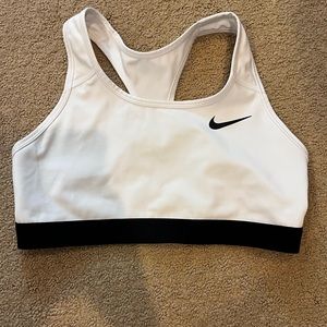 White Nike sports bra size medium